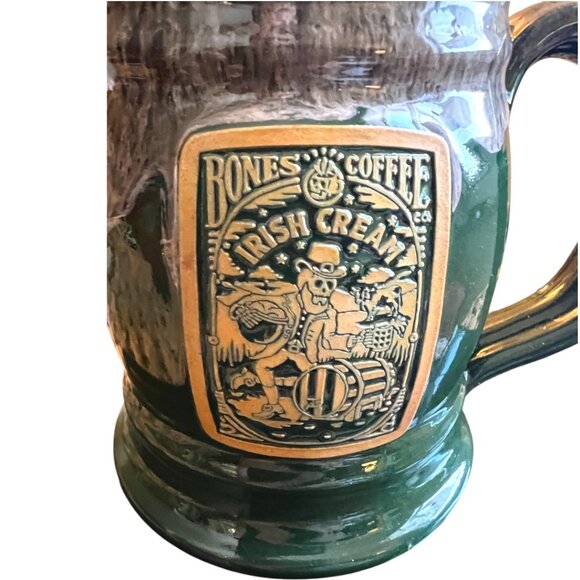 Deneen Pottery for Bones Coffee Company Stoneware Mug Cup Tankard Handthrown - Picture 3 of 13